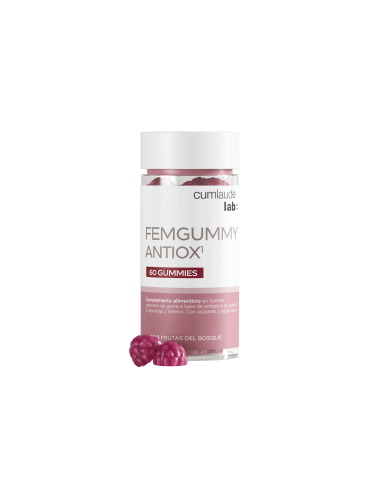 CUMLAUDE LAB: Femgummy Antiox Sabor Frutas del Bosque 60 Gummies