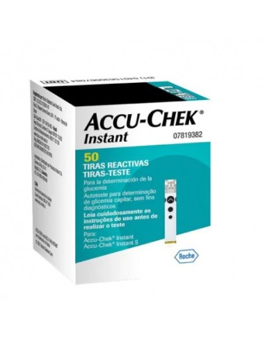 ACCU-CHEK Instant Tiras Reactivas para Glucemia 50 Unidades para Control Preciso de la Diabetes