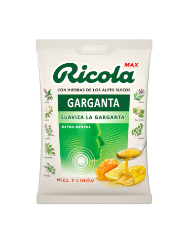 RICOLA Garganta Bolsa Caramelos Miel y Limón 68g