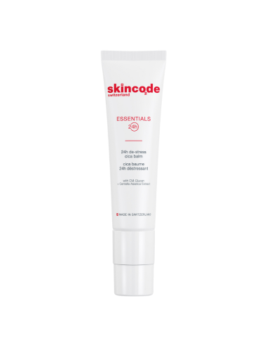 SKINCODE Essentials 24H De-Stress Cica Balm 50 ml – Bálsamo reparador para piel estresada y sensible