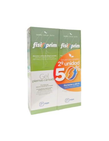 FISIOPRIM Duplo Gel Piernas Cansadas 2x250 ml