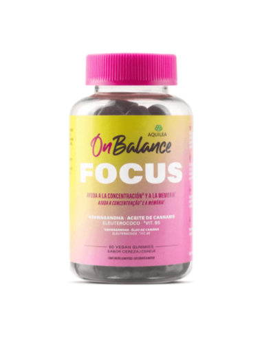 AQUILEA On Balance Focus Sabor Cereza 60 Gummies