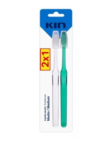 KIN Pack Cepillo Dental Medio 2x1