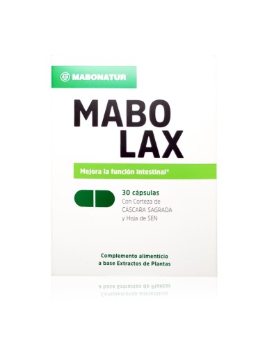 MABO Lax 30 Cápsulas – Suplemento natural para el alivio del estreñimiento y mejorar la salud digestiva