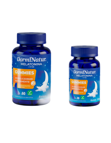 DormiNatur Pack Melatonina 60+30 Gummies – Suplemento de melatonina para mejorar el sueño