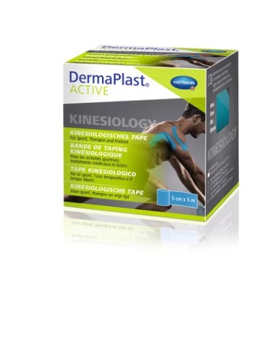 DermaPlast Active Cinta Kinesiológica Azul 5 cm x 5 m