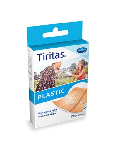 Tiritas Plastic 10 Unidades 6x10 cm – Tiritas adhesivas resistentes para cortes y heridas, protección duradera