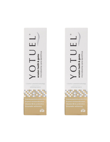 YOTUEL Duplo Erosion Dientes y Encías 2x100g – Pasta dental para proteger dientes y encías, previene la erosión dental