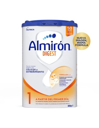 ALMIRON Digest 1 800g – Leche infantil fácil de digerir para recién nacidos, con nutrientes esenciales para su desarrollo