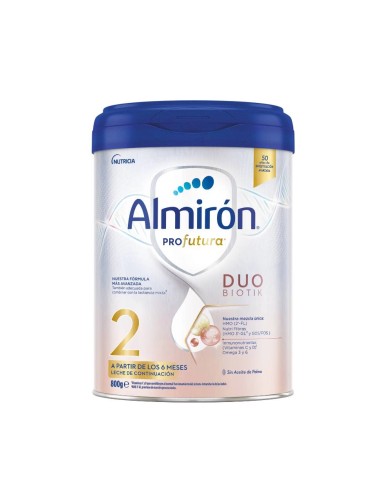 ALMIRON Profutura 2 Duobiotik 800g – Leche de continuación desde 6 meses, con prebióticos y nutrientes esenciales