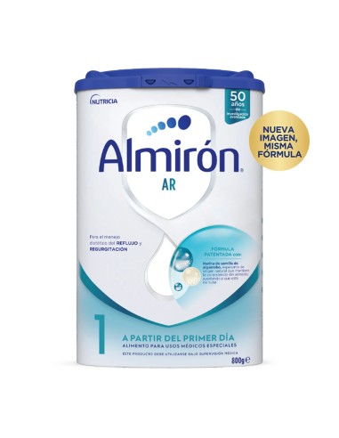 ALMIRON AR 1 800g – Leche infantil antirreflujo desde el nacimiento, fórmula espesada para reducir regurgitaciones