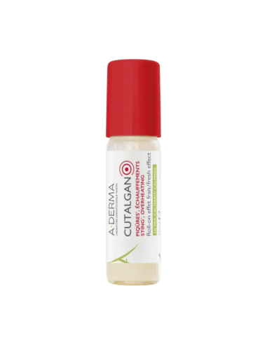 A-DERMA Cutalgan 1 Roll-On Pocket 10 ml Calmante Natural para Piel Irritada y Sensible