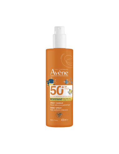 Avène Spray Familia SPF 50+ 400 ml Protector Solar en Spray de Alta Protección para Piel Sensible