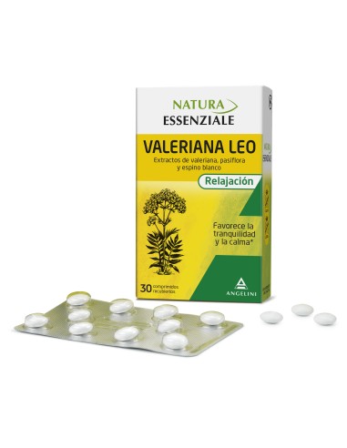 Valeriana Leo 30 Comprimidos Relajante Natural para Dormir Mejor y Reducir el Estrés