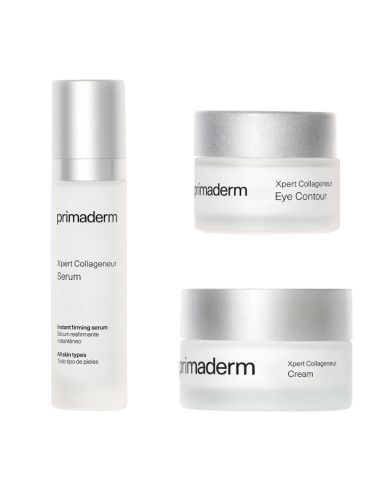 Primaderm Pack XPERT Collageneur Serum 50 ml + Crema Piel Normal/Seca 50 ml + Contorno 15 ml Antiedad Reafirmante con Colágeno