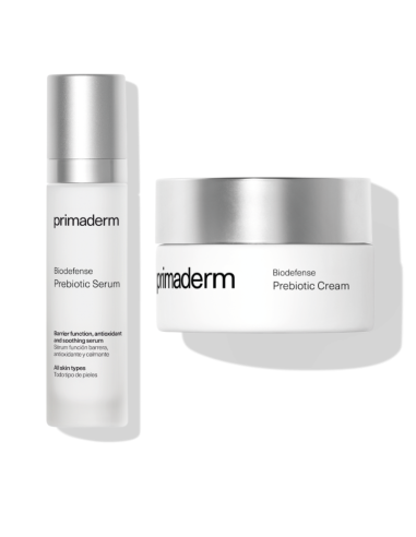 Primaderm Pack Biodefense Prebiotic Serum 50 ml + Crema Piel Normal/Seca 50 ml con Prebióticos para Hidratación y Protección