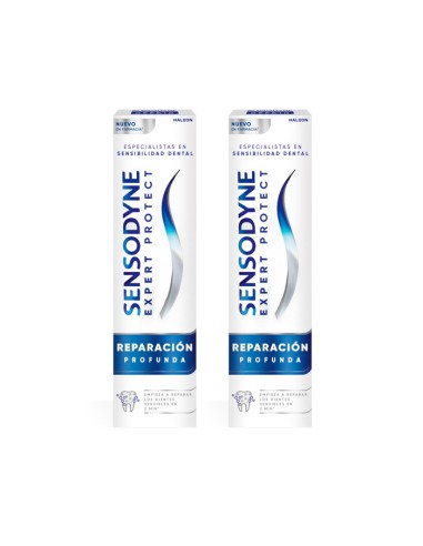 Sensodyne Expert Protect Reparación Profunda 2x75ml Empieza a reparar los dientes sensibles en 2 minutos