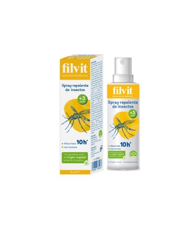 Filvit Spray Repelente de Insectos +3 años 75ml con ingredientes de origen vegetal