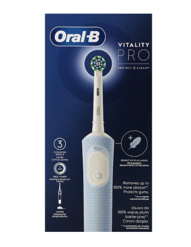 Oral-B Vitality Pro Cepillo Eléctrico Azul Para una limpieza profunda y efectiva